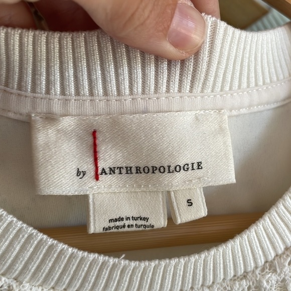 Anthropologie sleeveless white sweater dress size small - Picture 4 of 5